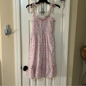 Floral tie dress